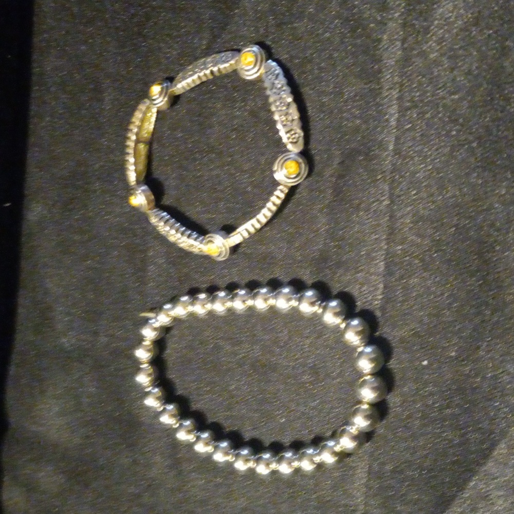 Two stretchy bracelets
